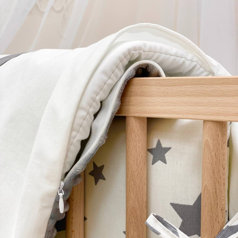 Постільна білизна Msonya Колекція №4 Зірки сірий