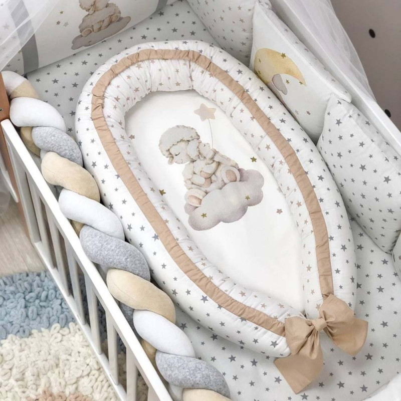 Постільна білизна Msonya комплект Колекція №6 Малюки овечки / бежевий