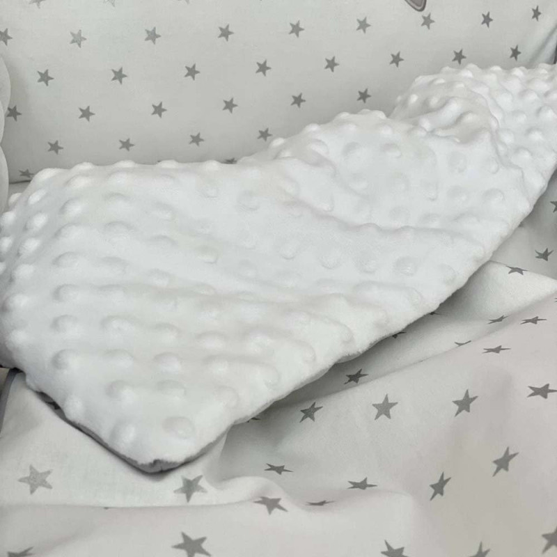 Постільна білизна Msonya комплект Колекція №7, 4 елементи сірий з хмаринками