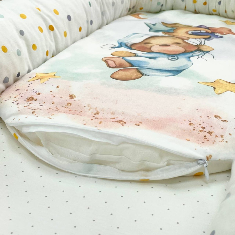 Кокон Msonya Ведмедики Гаммі блакитний