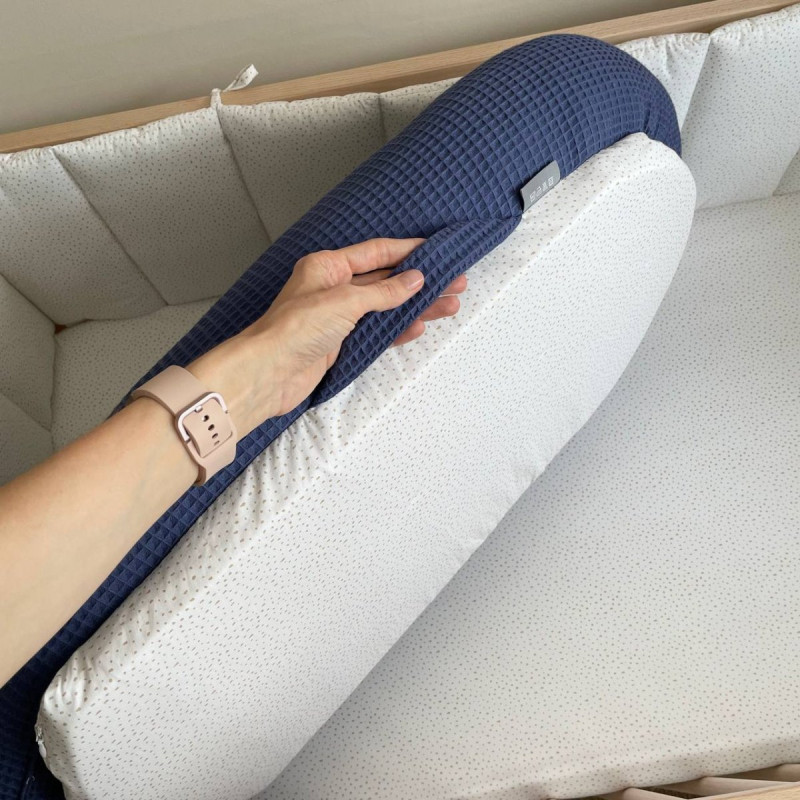 Кокон Msonya Stars поплін/вафля синій