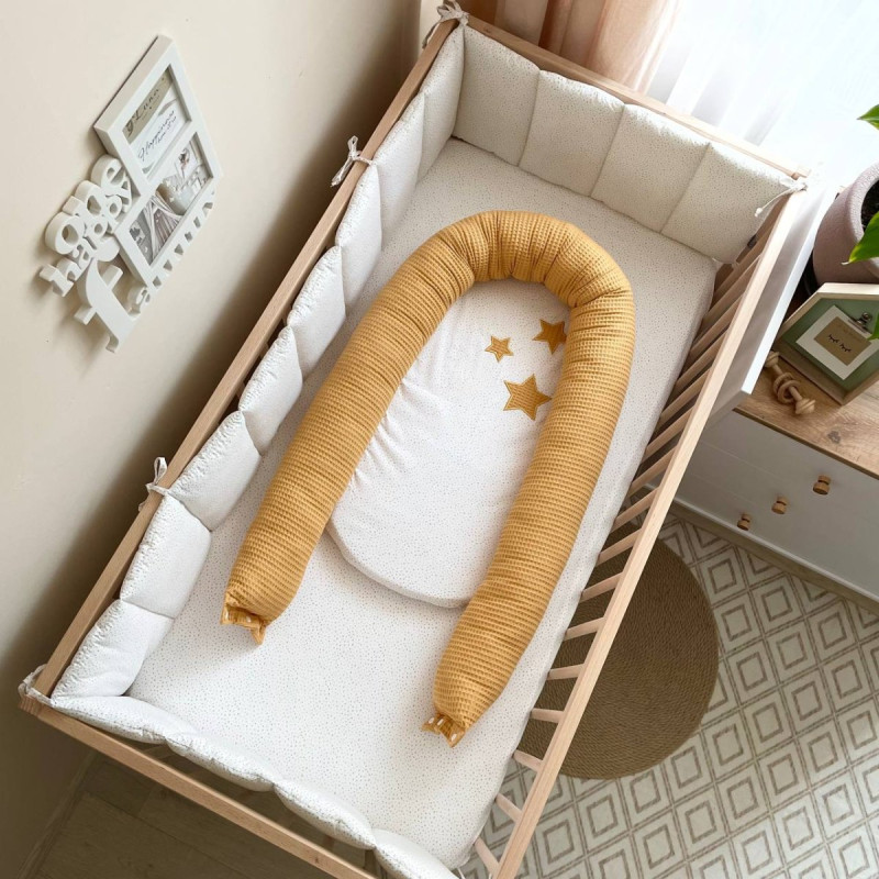 Кокон Msonya Stars поплін/вафля гірчиця