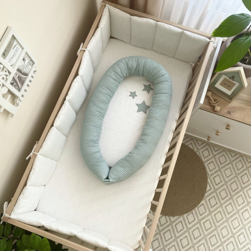 Кокон Msonya Stars поплін/вафля м'ята