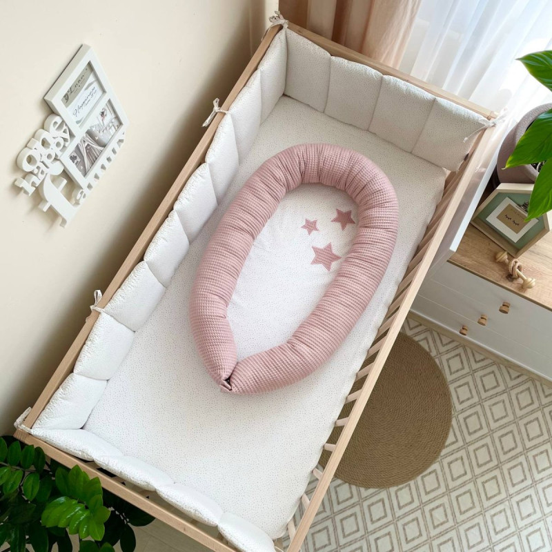 Кокон Msonya Stars поплін/вафля пудра