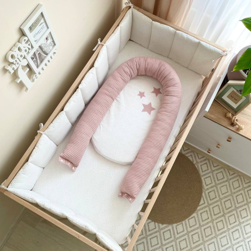 Кокон Msonya Stars поплін/вафля пудра