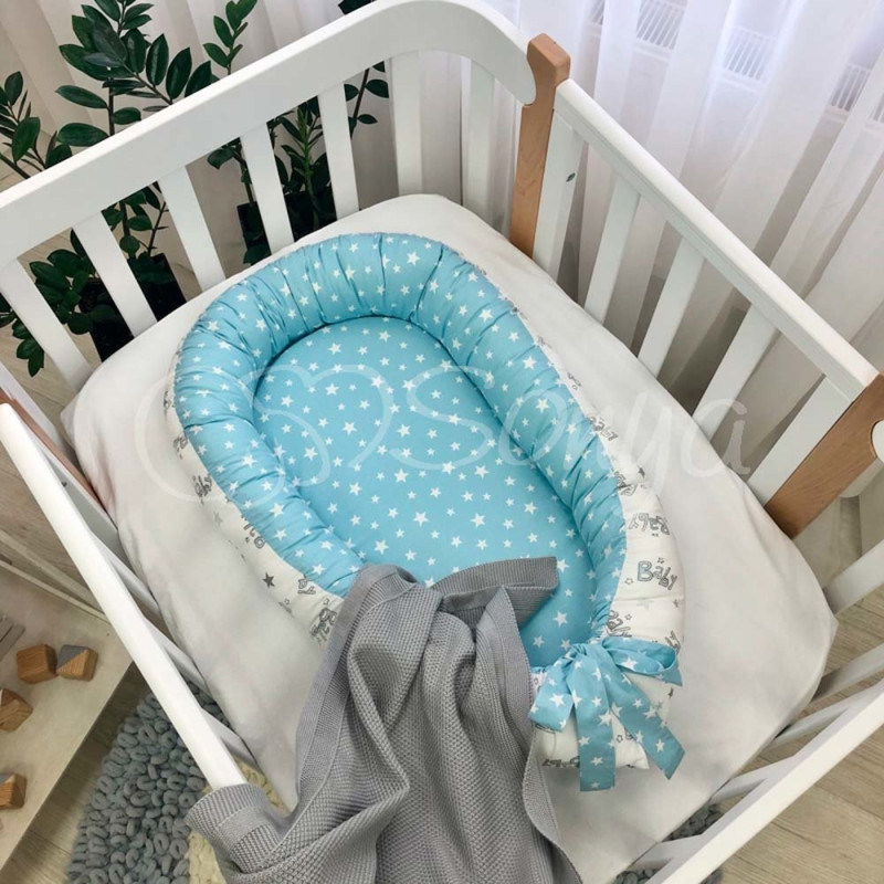 Кокон Msonya Premium сіро-блакитний