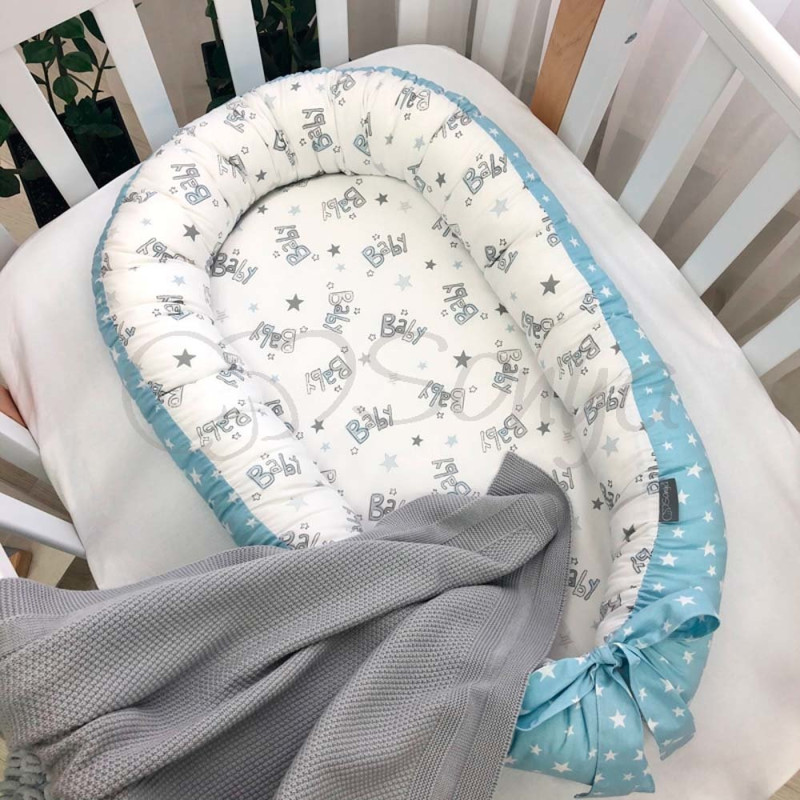 Кокон Msonya Premium сіро-блакитний