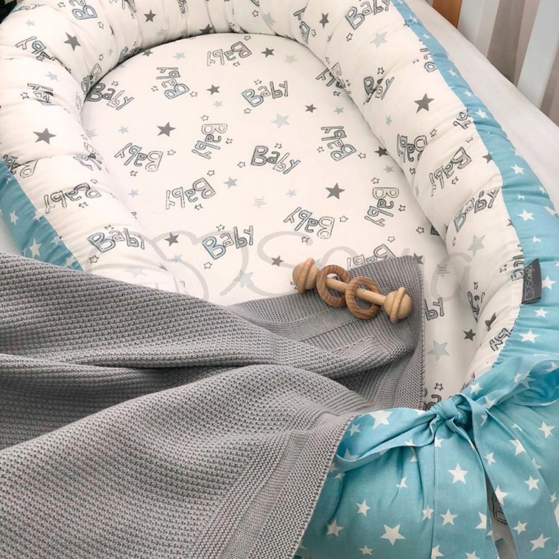 Кокон Msonya Premium сіро-блакитний