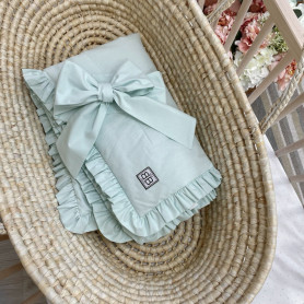 Плед Msonya конверт універсальний з бантом світла м'ята