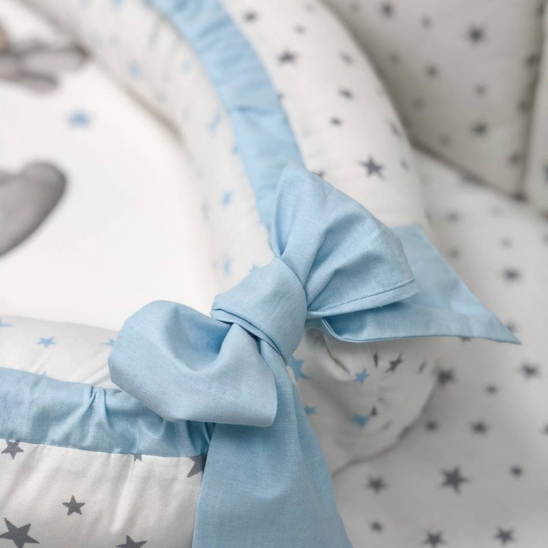 Кокон Msonya Колекція №6 Малюки слоники блакитний