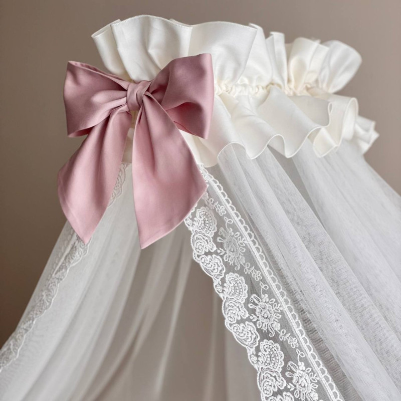 Балдахін Msonya Classic з мереживом запорошена троянда