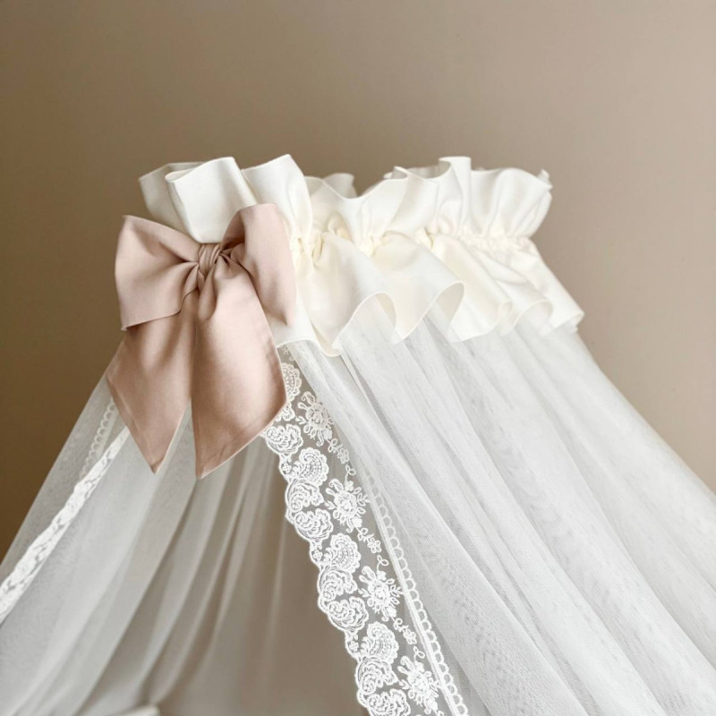 Балдахін Msonya Classic з мереживом крем