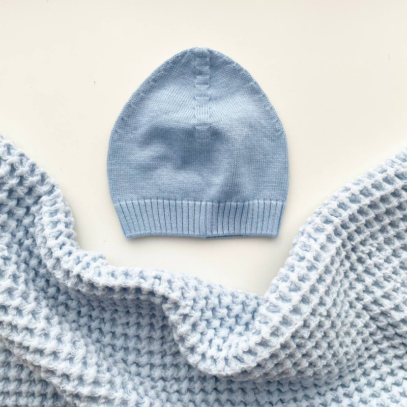 Шапка Msonya в'язана бб 37 блакитний 5436