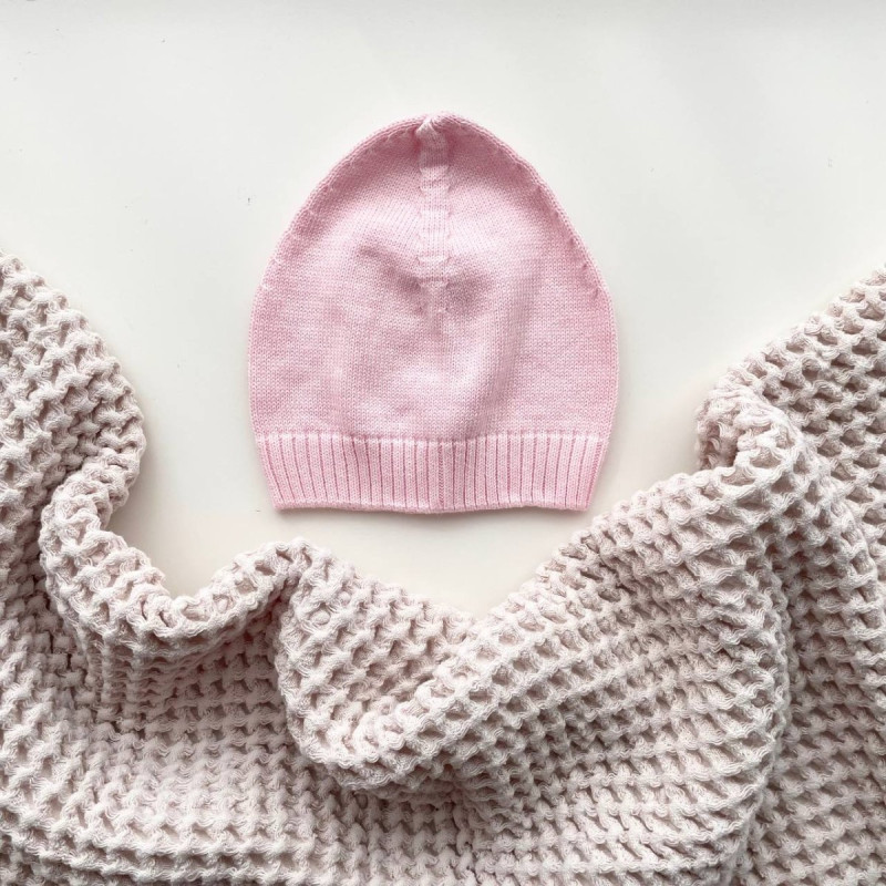 Шапка Msonya в'язана бб 37 рожевий 3734