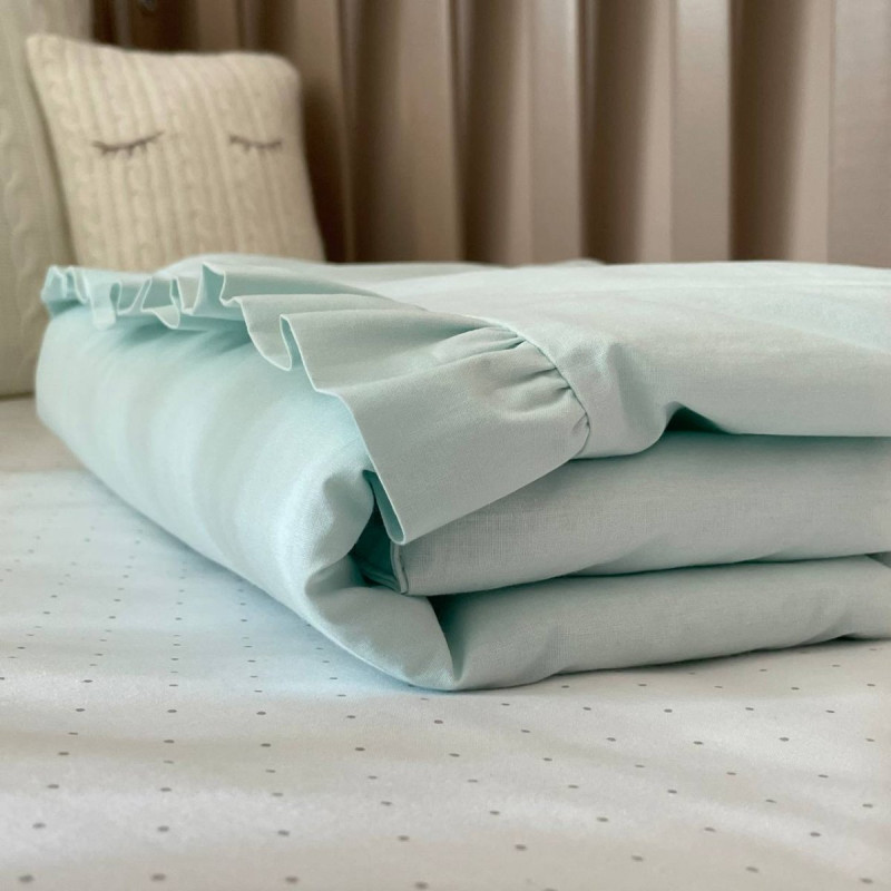 Подушка Msonya + плед світла м'ята