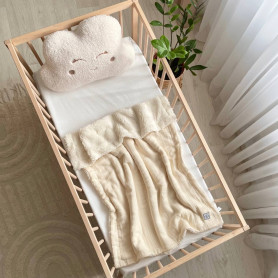 Плед Msonya колекція №10 хутро/муслін крем