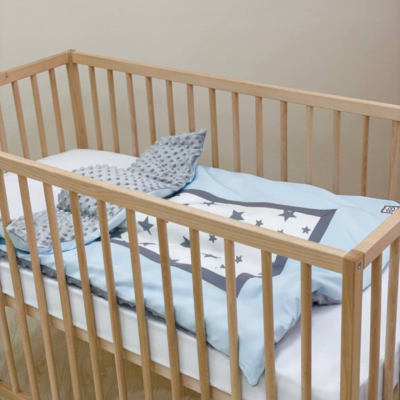 Плед Msonya конверт колекція №4 Зірки сіро-блакитні