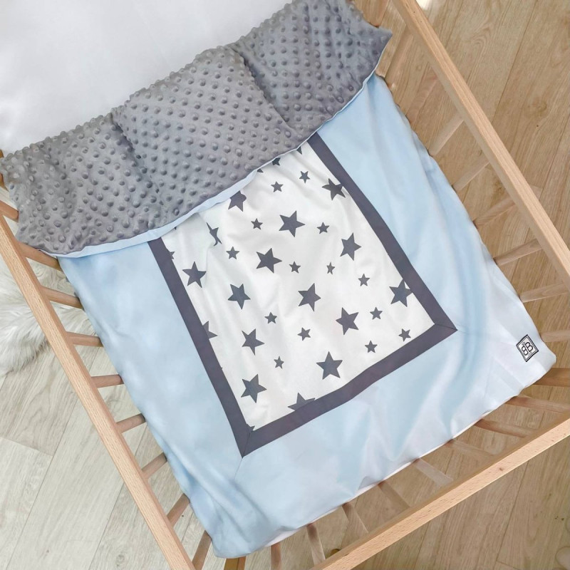 Плед Msonya конверт колекція №4 Зірки сіро-блакитні