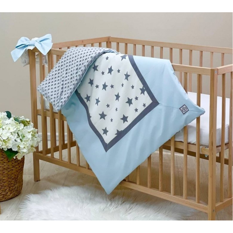 Плед Msonya конверт колекція №4 Зірки сіро-блакитні