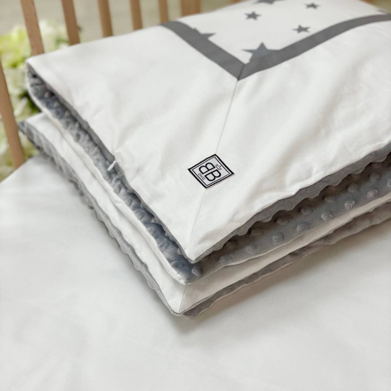 Плед Msonya конверт колекція №4 Зірки сірі