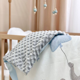 Плед Msonya конверт колекція №6 Малюки слоники блакитний