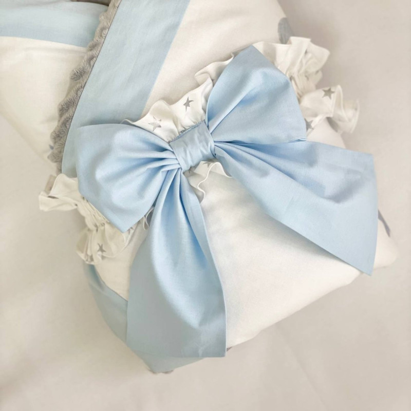 Плед Msonya конверт колекція №6 Малюки слоники блакитний