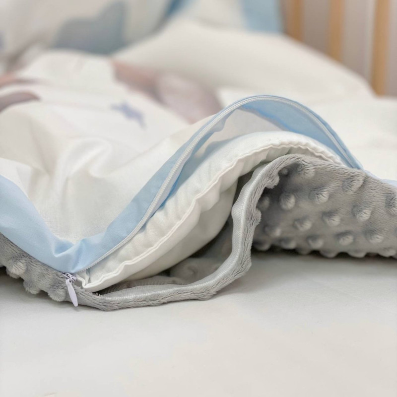 Плед Msonya конверт колекція №6 Малюки слоники блакитний