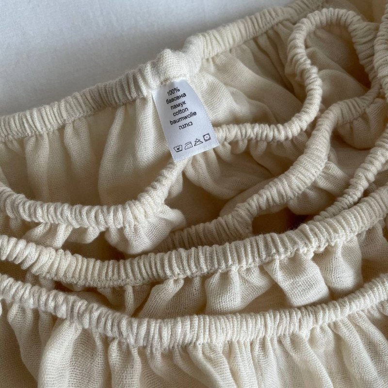 Постільна білизна Msonya Простирадло муслін крем