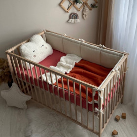 Постільна білизна Msonya Простирадло муслін теракот