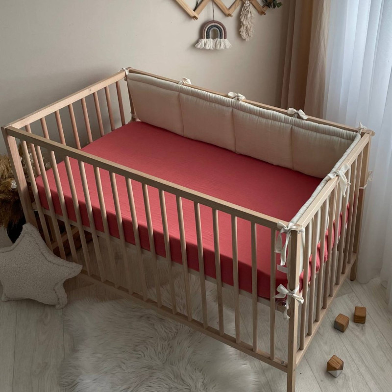 Постільна білизна Msonya Простирадло муслін теракот