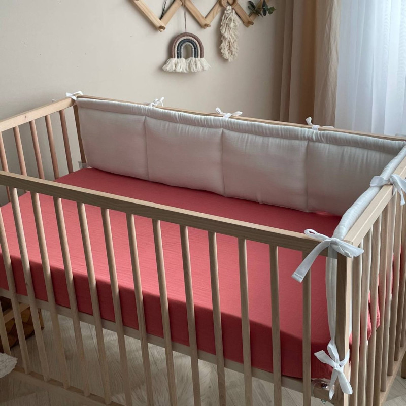 Постільна білизна Msonya Простирадло муслін теракот