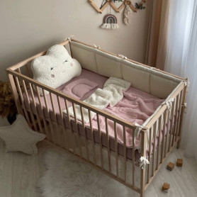 Постільна білизна Msonya Простирадло однотонне пудра