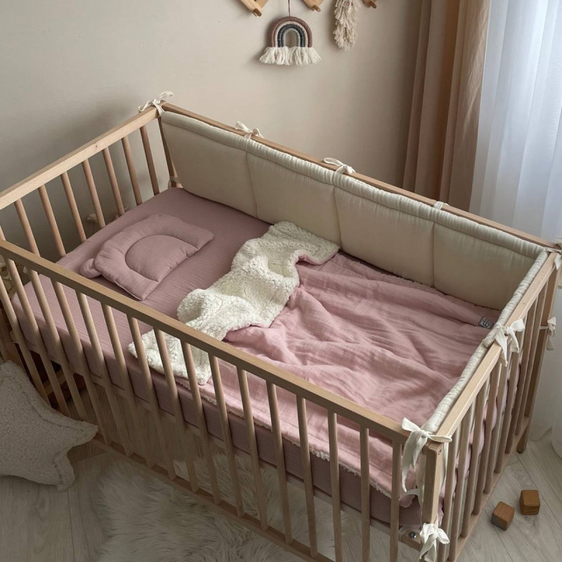 Постільна білизна Msonya Простирадло однотонне пудра