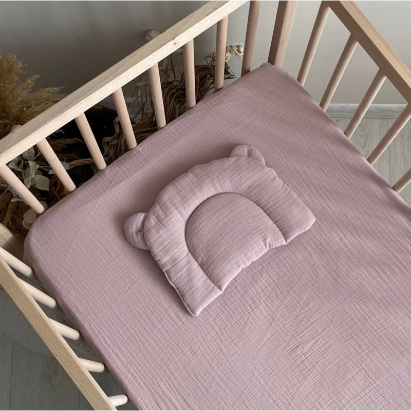 Постільна білизна Msonya Простирадло однотонне пудра