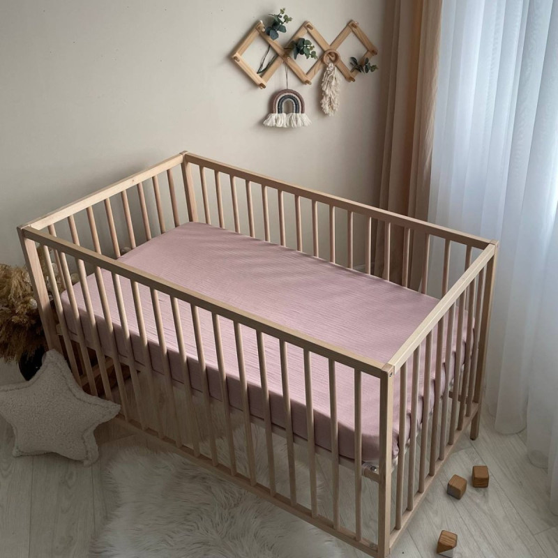 Постільна білизна Msonya Простирадло однотонне пудра