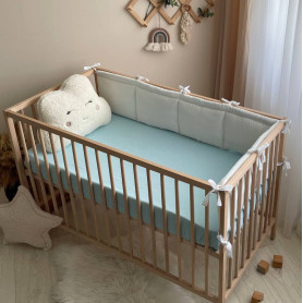 Постільна білизна Msonya Простирадло однотонне блакитний 5182324