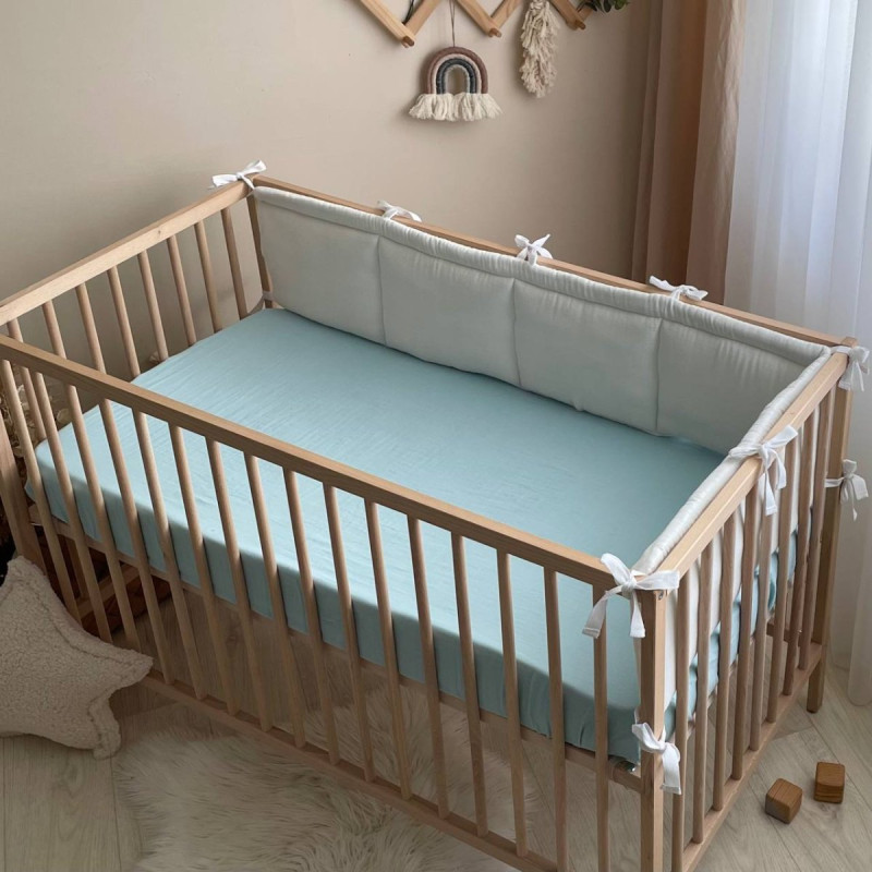 Постільна білизна Msonya Простирадло однотонне блакитний 5182324