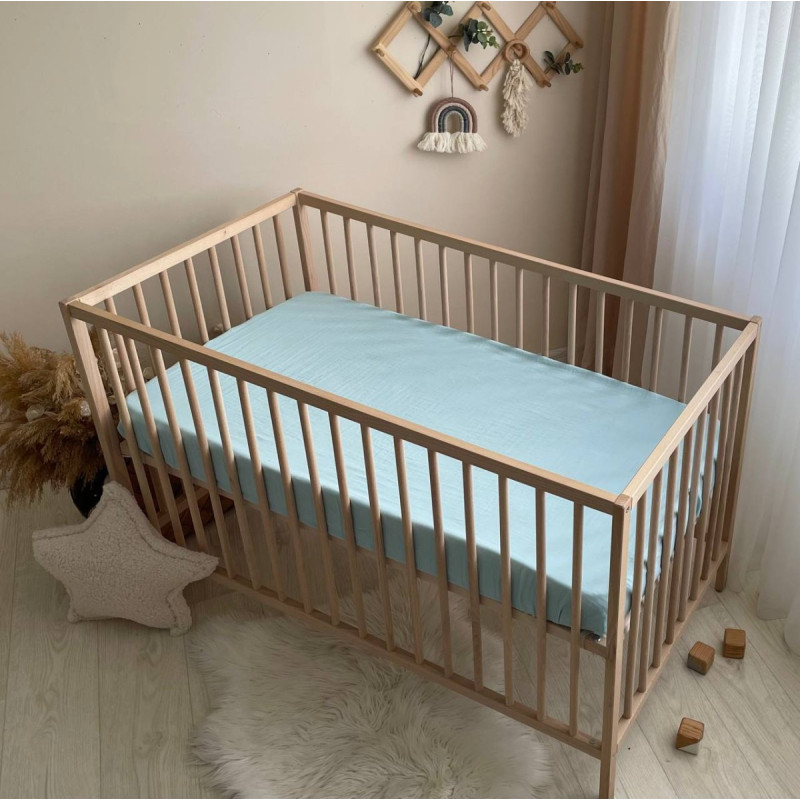 Постільна білизна Msonya Простирадло однотонне блакитний 5182324