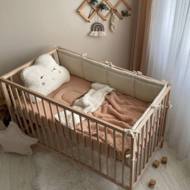 Постільна білизна Msonya Простирадло муслін бежеве