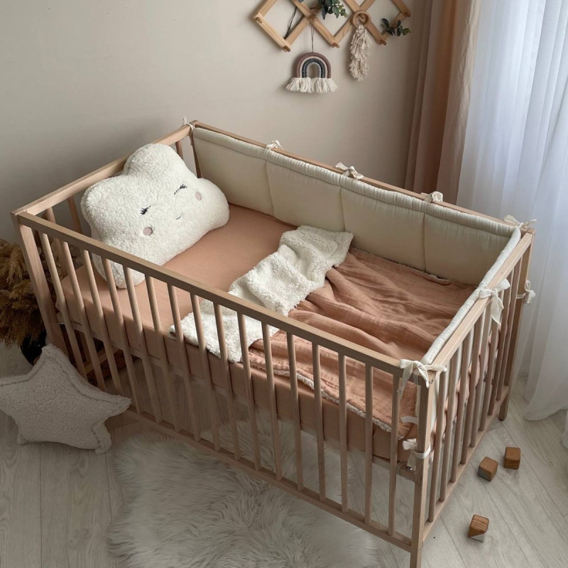 Постільна білизна Msonya Простирадло муслін бежеве