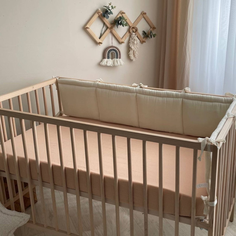 Постільна білизна Msonya Простирадло муслін бежеве