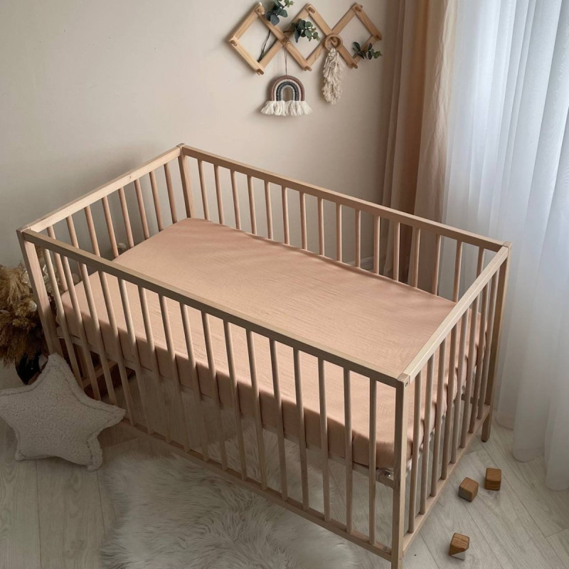 Постільна білизна Msonya Простирадло муслін бежеве