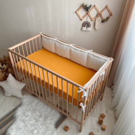 Постільна білизна Msonya Простирадло муслін гірчиця