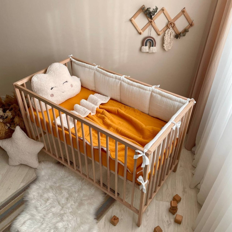 Постільна білизна Msonya Простирадло муслін гірчиця