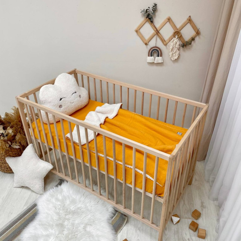 Постільна білизна Msonya Простирадло муслін гірчиця