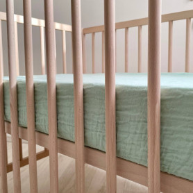 Постільна білизна Msonya Простирадло муслін ментол