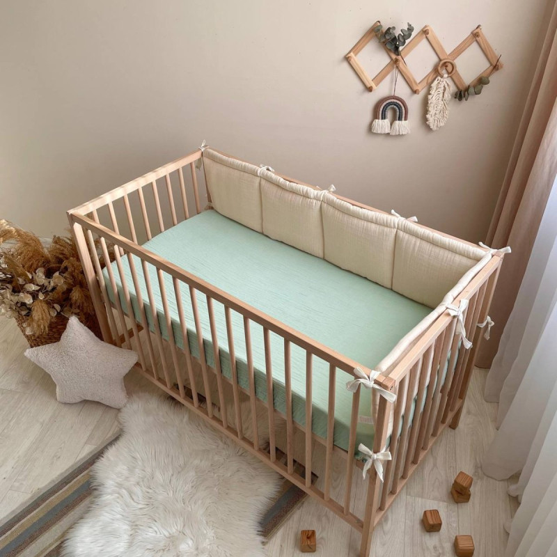 Постільна білизна Msonya Простирадло муслін ментол