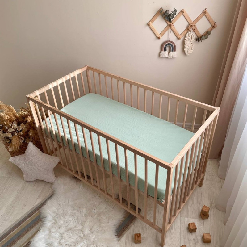 Постільна білизна Msonya Простирадло муслін ментол