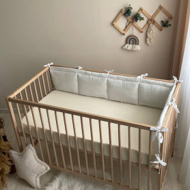 Постільна білизна Msonya Комплект На 2 сторони ліжка унісекс однотонний молочний Стандарт 60х120