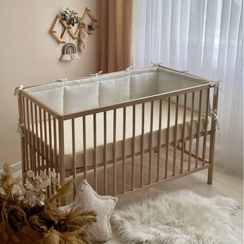 Постільна білизна Msonya Комплект На 2 сторони ліжка унісекс однотонний молочний Стандарт 60х120